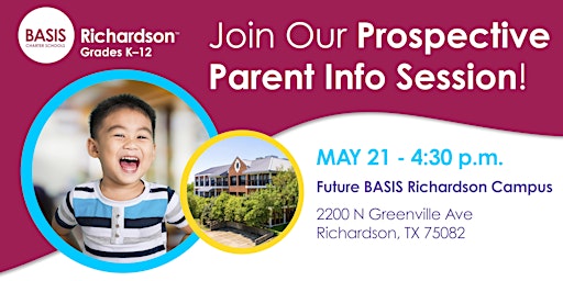Hauptbild für Prospective Parent Info Session - BASIS Richardson