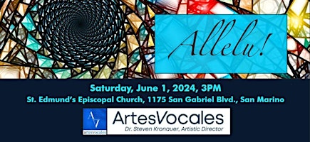 Artes Vocales Presents ALLELU! primary image