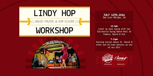 Imagen principal de David & Kim Lindy Hop Workshop