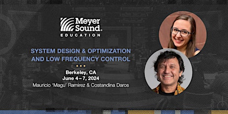 Meyer Sound Training Series | Berkeley | June 2024