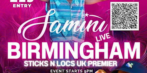Samini Birmingham Live  primärbild