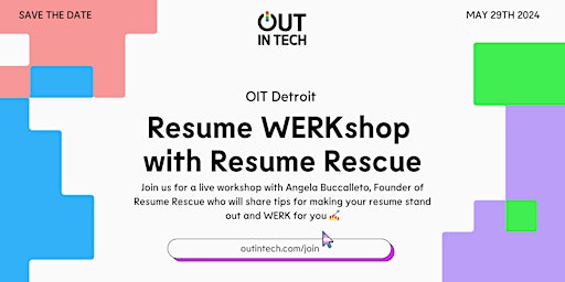 Primaire afbeelding van OIT Detroit | Resume WERKshop with Resume Rescue