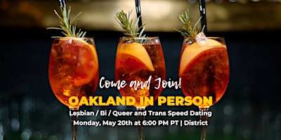Primaire afbeelding van Oakland In Person Lesbian / Bi / Queer and Trans Speed Dating