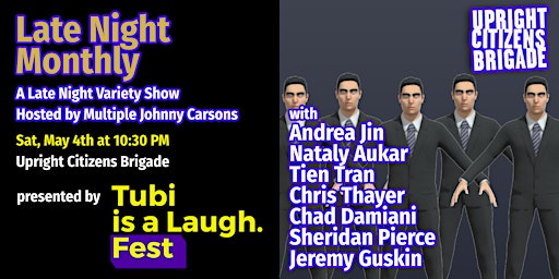 Primaire afbeelding van Late Night Monthly ft. Andrea Jin, Nataly Aukar, Tien Tran, and more!