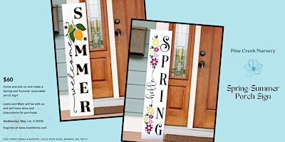 Hauptbild für Spring/Summer Porch Sign