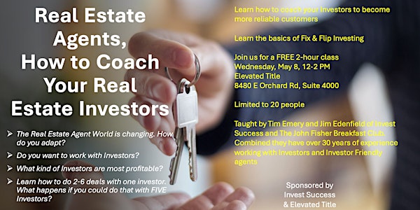 Real Estate Agents - How To Coach Your Real Estate Investors