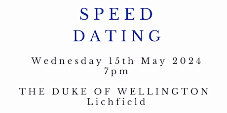 Speed Dating Event at The Duke Of Wellington Lichfield
