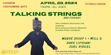 Imagem principal do evento Talking Strings, Dave Cipriani, Joel Virgel, Mbaye Diouf & Will G