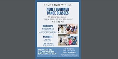 Dance Works FUN Beginner Classes for Adults primary image