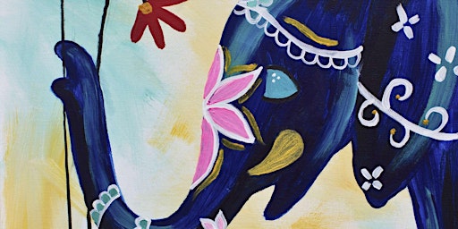 Immagine principale di Opulent Elephant - Paint and Sip by Classpop!™ 