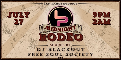 Imagem principal do evento LAN Party's: Midnight Rodeo
