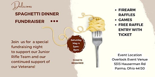Imagen principal de PARMA Foundation Spaghetti Dinner and Raffle