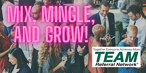 Imagem principal do evento Mix, Mingle & Grow: A TEAM Referral Network Mixer