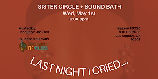 Sister Circle &  Sound Bath primary image