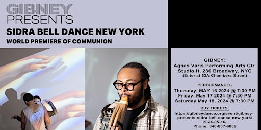Primaire afbeelding van Sidra Bell Dance New York & Immanuel Wilkins Quartet
