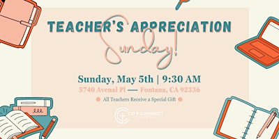 Teacher's Appreciation Sunday primary image