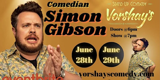 Imagen principal de Simon Gibson live at Vorshay's!