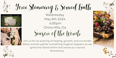 Yoni steam & Sound Bath - Healing the Sacred Womb primary image