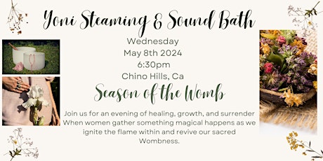 Yoni steam & Sound Bath - Healing the Sacred Womb