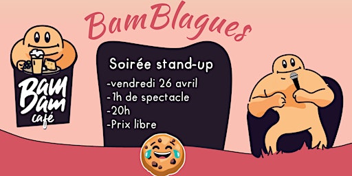Primaire afbeelding van Bam blagues #23 - Soirée stand-up !