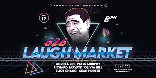 Primaire afbeelding van 626 Laugh Market: Standup Comedy feat. Andrea Jin and Richard Sarvate!