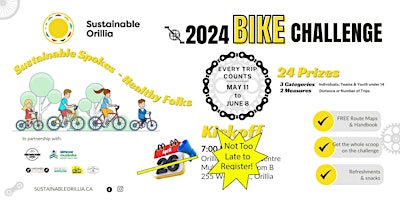 SUSTAINABLE SPOKES - HEALTHY FOLKS  Challenge- Not Too Late to Register! primary image