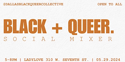 Black + Queer Social Mixer  primärbild