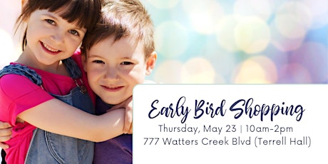 Early Bird Half-Price Shopping at JBF McK/Allen/Frisco, May 23, 10am-2pm