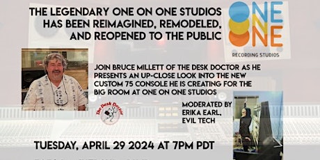 AES-LA  In-Person/Online: The Desk Doctor at One On One Studios