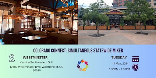 Primaire afbeelding van WLCO: Colorado Connect: Simultaneous Statewide Mixer. Westminster Location.