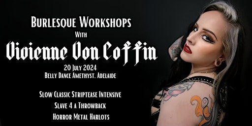 Vivienne Von Coffin Burlesque Workshops | July 2024 primary image