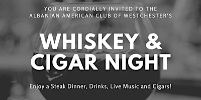 Imagem principal do evento AACW Whiskey & Cigar Night