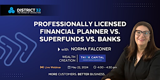 Imagen principal de Webinar: Professionally Licensed Financial Planner vs. Superfunds vs. Banks