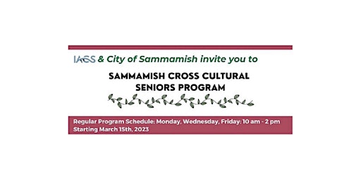 Image principale de Sammamish Seniors Program - May 2024 Meetups