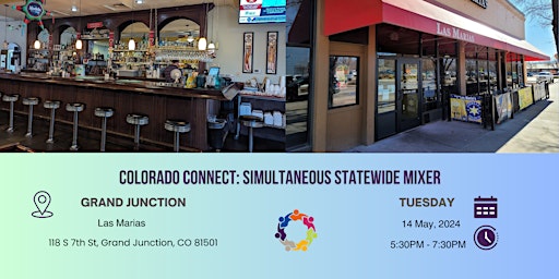 Primaire afbeelding van WLCO: Colorado Connect: Simultaneous Statewide Mixer. Grand Junction.