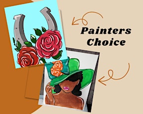 Derby themed Painters choice - Paint and Sip