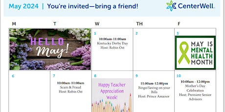 CenterWell Camp Bowie West Presents - "Mother’s Day Celebration"