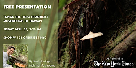 Fungi: The Final Frontier & The Mushrooms of Hawai'i - Presentation (Free)