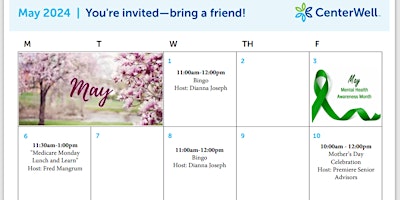 CenterWell North Richland Hills Presents - "Mother’s Day Celebration" primary image