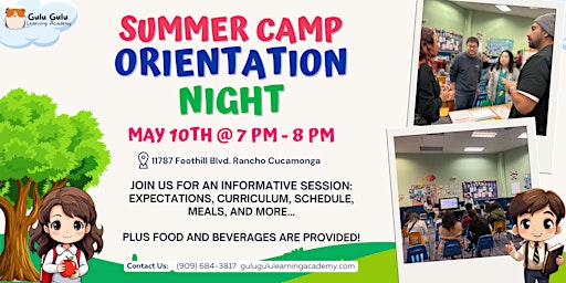 Summer Camp Orientation Night  primärbild