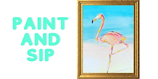 Imagem principal do evento Paint and Sip -  Flamingo  Fiesta Gold Coast