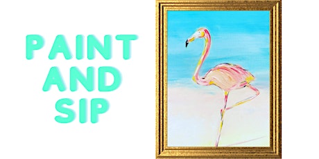 Paint and Sip - Pink Flamingo