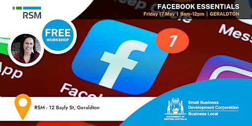 Imagem principal do evento Facebook Essentials for Small Business (Geraldton) Mid West