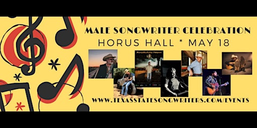 Imagem principal do evento TEXAS STATE SONGWRITERS CHAMPIONSHIP MALE SONGWRITER CELEBRATION