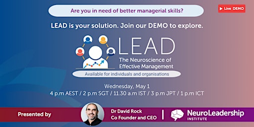 Product Demo | LEAD: a revolution to develop leadership skills efficiently primary image