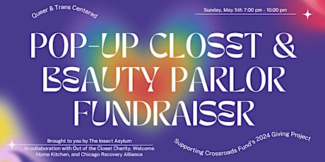 Queer & Trans Focused Pop-Up Closet w/ "Out of the Closet Charity!"