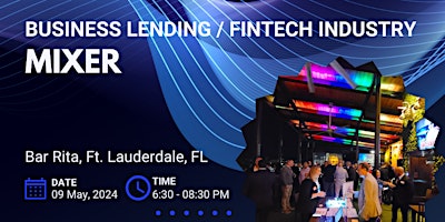 Imagem principal do evento Mixer for Business Lending, Fintech industries