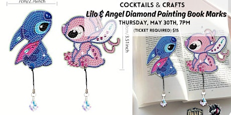 Lilo and Angel Diamond Painting Book Marks - TICKET IS ON CHEDDAR UP