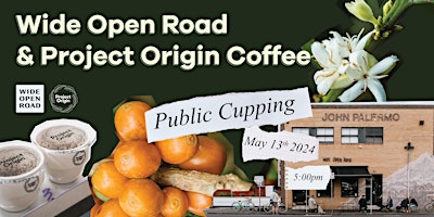 Image principale de Wide Open Road x Project Origin Coffee Cupping