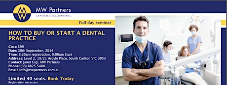 "How to Buy or Start a Dental Practice" Seminar primary image